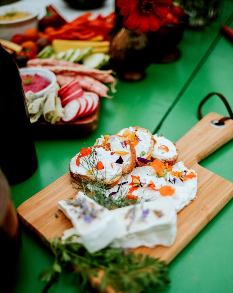 Cannon Beach Catering Flowers and Cheese