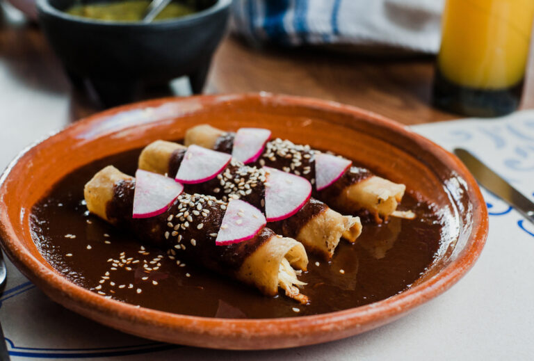 Mole Enchiladas