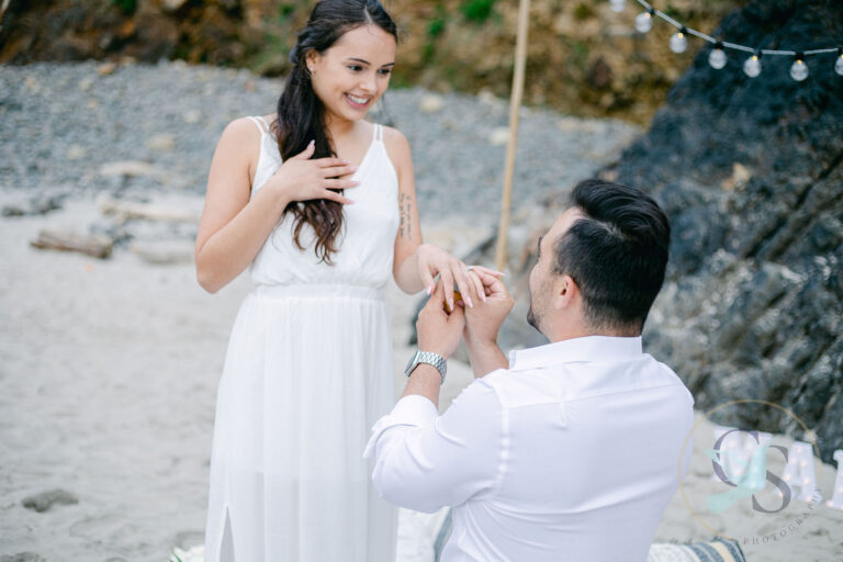 Engagement Oregon Coast Wedding Couple